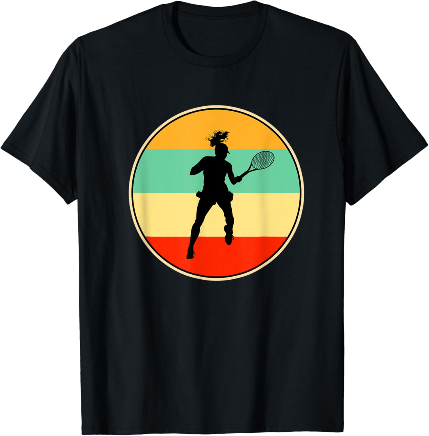 Tshirt de tennis féminin amusant Retro Vintage Player TShirt Amazon.fr Mode